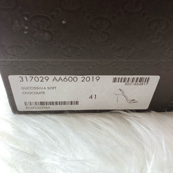 👠 GUCCI Guccissima Soft Chocolate Heels 41 11 - Picture 8 of 8